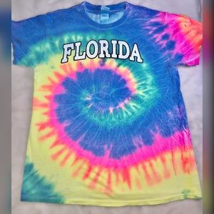 Tie dye Florida T-shirt(M)